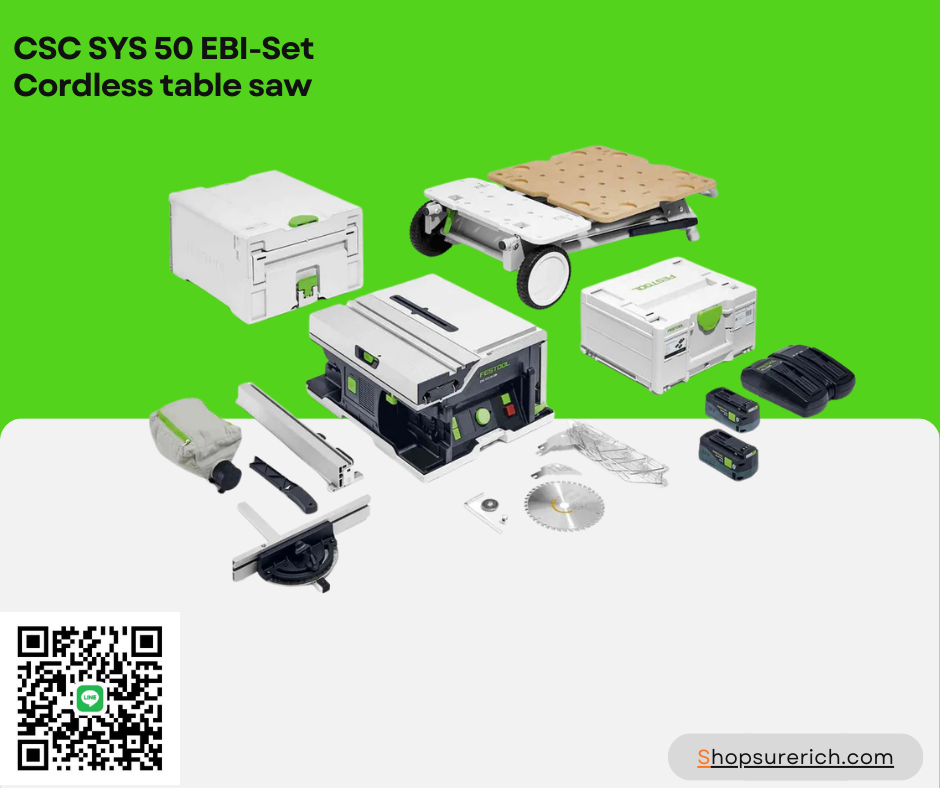 FESTOOL - CSC SYS 50 EBI-Set Cordless table saw