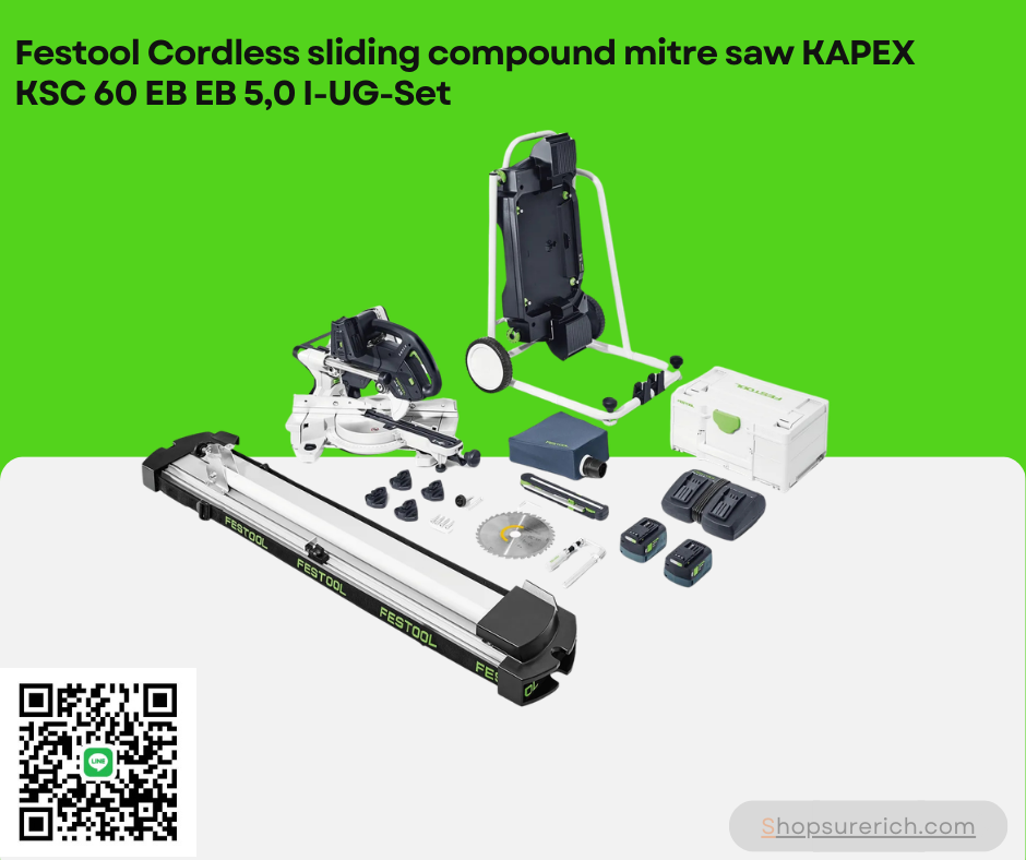 FESTOOL - Cordless sliding compound mitre saw KAPEX KSC 60 EB EB 5,0 I-UG-Set