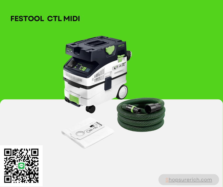 FESTOOL - Mobile dust extractor CLEANTEC CTL MIDI I-Basic